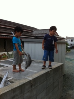 石巻高校避難所